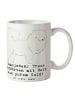 Mr. & Mrs. Panda Mug Menschojede Herz mit Spruch in Weiß