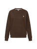 U.S. Polo Assn. Pullover USZoee – Damen Sweatshirt mit Rundhalsausschnitt in Choco