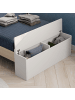 CALICOSY Bett AMAYA in Weiß - (W) 216,5  x (H) 153  x (L) 128,5  cm
