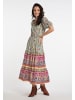 usha FESTIVAL Damen Midikleid Mit Paisley-Print in Hellgrün Mehrfarbig
