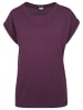 Urban Classics Urban Classics Damen Ladies Extended Shoulder Tee in cherry