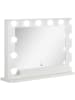 HOMCOM Hollywood Spiegel in Weiß 80L x 60B x 20H cm