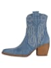 VAN HILL Cowboy Boots Rowena in Hellblau Denim