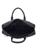 Plevier Vintage London Aktentasche RFID Schutz Leder 41 cm Laptopfach schwarz