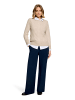 Betty Barclay Kaschmir-Pullover mit Rundhalsausschnitt in Bright Taupe Melange