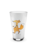Mr. & Mrs. Panda Blümchentailglas Fuchs Joggen ohne Spruch in Transparent