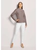 MADELEINE Kaschmir-Pullover mit Pointelle-Muster in cappuccino