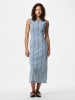 Pieces Maxikleid in Light Blue Denim1