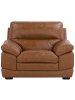 Beliani Sessel HORTEN in Braun - (W) 120 x (H) 89 x (L) 94 cm