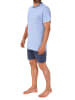 NORMANN kurzarm Schlafanzug Shorty Pyjama - 78303 in marine