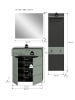 ebuy24 Garderobenmöbel Canu (3-teilig) Staubgrün 140 x 37 cm