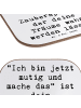 Mr. & Mrs. Panda Tischuntersetzer Spruch Mutig zu sich selbst st... in Weiß