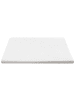 Beliani Topper GRACIOUS in Weiß - (W) 140 x (H) 6 x (L) 200 cm