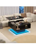 ABRIHOME Couchtisch mit hydraulischem Sofatisch Wohnzimmertisch mit Stauraum 80*77*40cm 