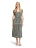Betty Barclay Jerseykleid mit V-Ausschnitt in Dark Blue/Green