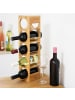 relaxdays 3x Weinregal in Natur - (B)14 x (H)53 x (T)12 cm