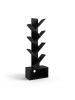 relaxdays Bücherregal in Schwarz - (B)38 x (H)113 x (T)20 cm