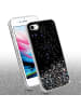 cadorabo Hülle für Apple iPhone 7 / 7S / 8 / SE 2020 Glitter in Schwarz mit Glitter