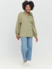 MAZINE Sweatshirt Barry Half Zip in moss mel.