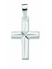 Adeliás Damen & Herren 925 Silber Kreuz Anhänger in silber