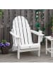 Outsunny Adirondack-Gartenstuhl 75B x 87T x 93H cm Weiß