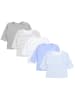 TupTam Baby Jungen Langarmshirt 5er Pack in weiß