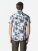 KOROSHI Herren kurzarmhemd viskose in bunt