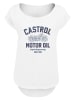 F4NT4STIC Long Cut T-Shirt Castrol Liquid Engineering in weiß