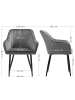 SONGMICS 2er-Set: Esszimmerstuhl in hellgrau - (B)62.5 x (H)85 x (T)60 cm