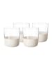 Villeroy & Boch 4er Set Whiskybecher Manufacture Rock in Weiß-Transparent 250 ml