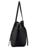 KOROSHI Umhängetasche Shopper Lederoptik in SCHWARZ