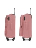 Redolz Essentials 12 MEDIUM 4-Rollen Trolley 67 cm mit Dehnfalte rose