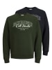 Jack & Jones 2er-Pack Sweatshirt in Black