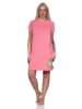 NORMANN Nachthemd kurzarm Kiwi Print - 86393 in pink