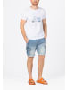 Timezone Slim Fit Cargo Jeansshorts elegant mit Seitentaschen und Umschlag in Hellblau