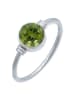 mantraroma 925er Silber - Ringe mit Peridot facettiert