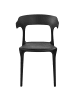 Beliani 4er-Set Esszimmerstuhl GUBBIO in Schwarz