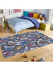 Hanse Home Kurzflor Straßen Spielteppich grau/bunt