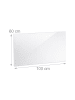 relaxdays Spritzschutz in Transparent - (B)100 x (H)60 cm