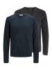 Jack & Jones Pullover Leo in Schwarz / dunkelblau