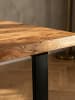 KADIMA DESIGN Esszimmertisch 160x80x76 cm Massivholz / Metall Esstisch
