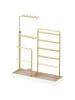 SONGMICS Schmuckständer Caeley in Blassgold - (B)30.6 x (H)(30.9-47.5) x (T)10 cm