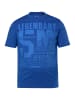 Men Plus Kurzarm T-Shirt in azurblau