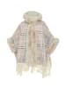 osha Poncho in Beige Mehrfarbig