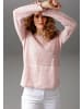 Aniston CASUAL Rundhalspullover in rose