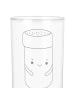 Mr. & Mrs. Panda Wasserglas Beste Freunde Salz mit Spruch in Transparent