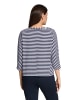 Betty Barclay Sweatshirt mit Fledermausärmeln in Dunkelblau/Weiß