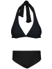 Aquarti Mädchen Bikini Set Zweiteilig Bikinislip Bustier in schwarz