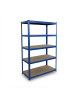 relaxdays Schwerlastregal in Blau - (B)100 x (H)180 x (T)60 cm