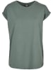 Urban Classics Urban Classics Damen Ladies Extended Shoulder Tee in paleleaf